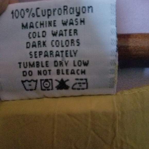 🌞 Floral Ruffle V-Neck Lined Dress in Yellow, Green & Pink Size Medium EUC - Picture 7 of 7